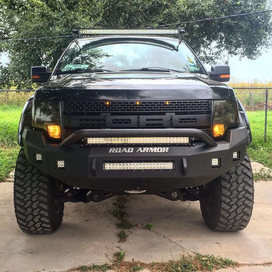 Stealth Front Non-Winch Bumper Pre-Runner Guard - Texture Black 2009-2014 Ford F-150