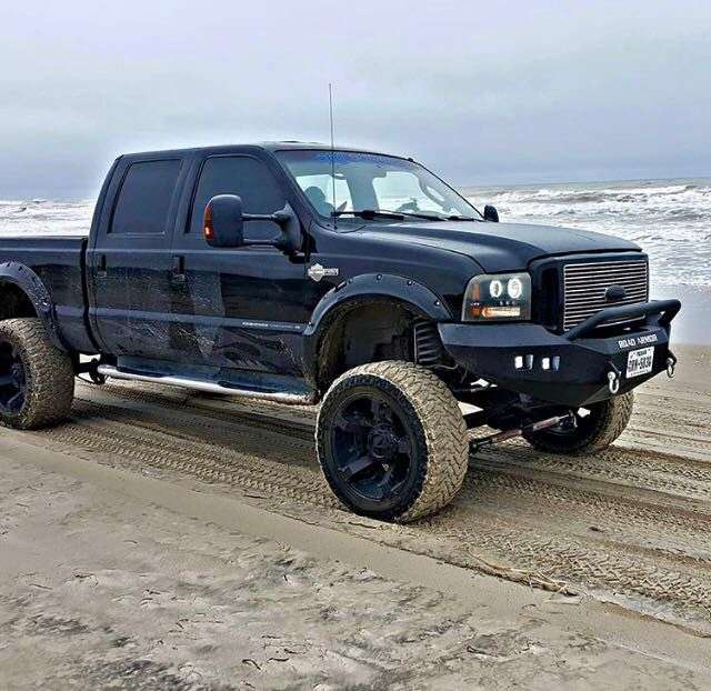 Stealth Front Winch Bumper Pre-Runner Guard - Texture Black 2005-2007 Ford F-250 F-350 Excursion