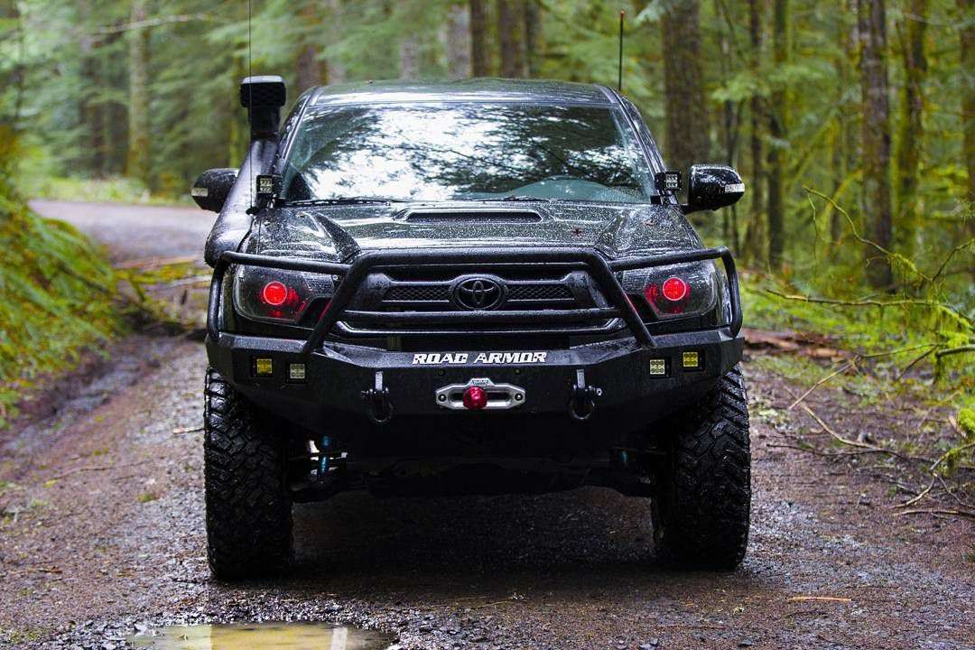 Stealth Front Winch Bumper Lonestar Guard - Texture Black 2012-2015 Toyota Tacoma
