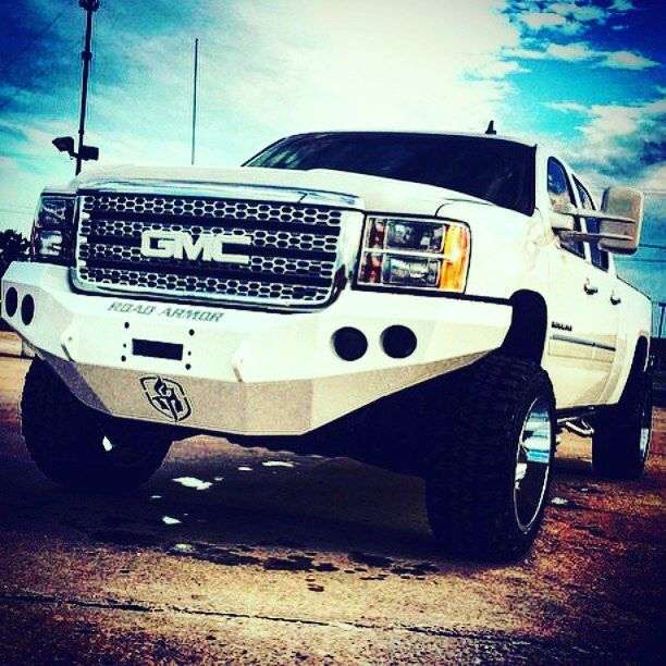 Stealth Front Winch Bumper | Round Holes - Texture Black 2011-2014 GMC 2500 3500