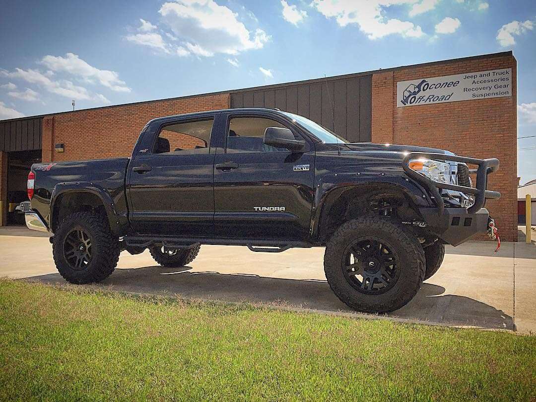 Stealth Front Winch Bumper Lonestar Guard - Texture Black 2014-2021 Toyota Tundra