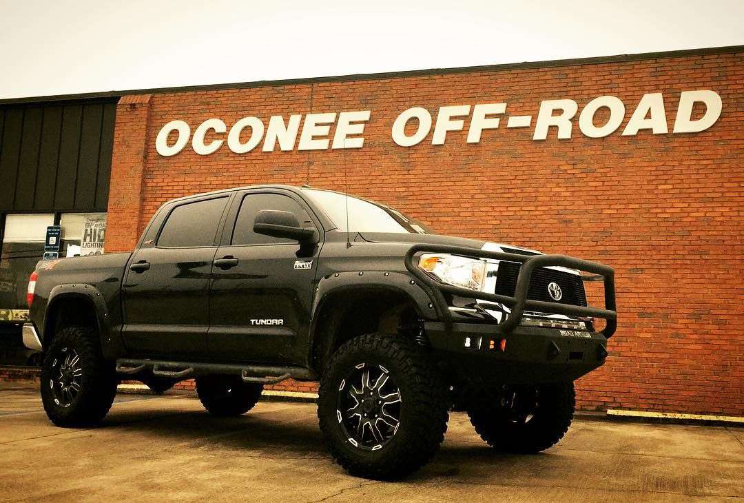 Stealth Front Winch Bumper Lonestar Guard - Texture Black 2014-2021 Toyota Tundra