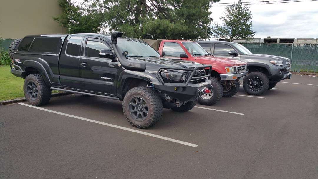 Stealth Front Winch Bumper Lonestar Guard - Texture Black 2012-2015 Toyota Tacoma