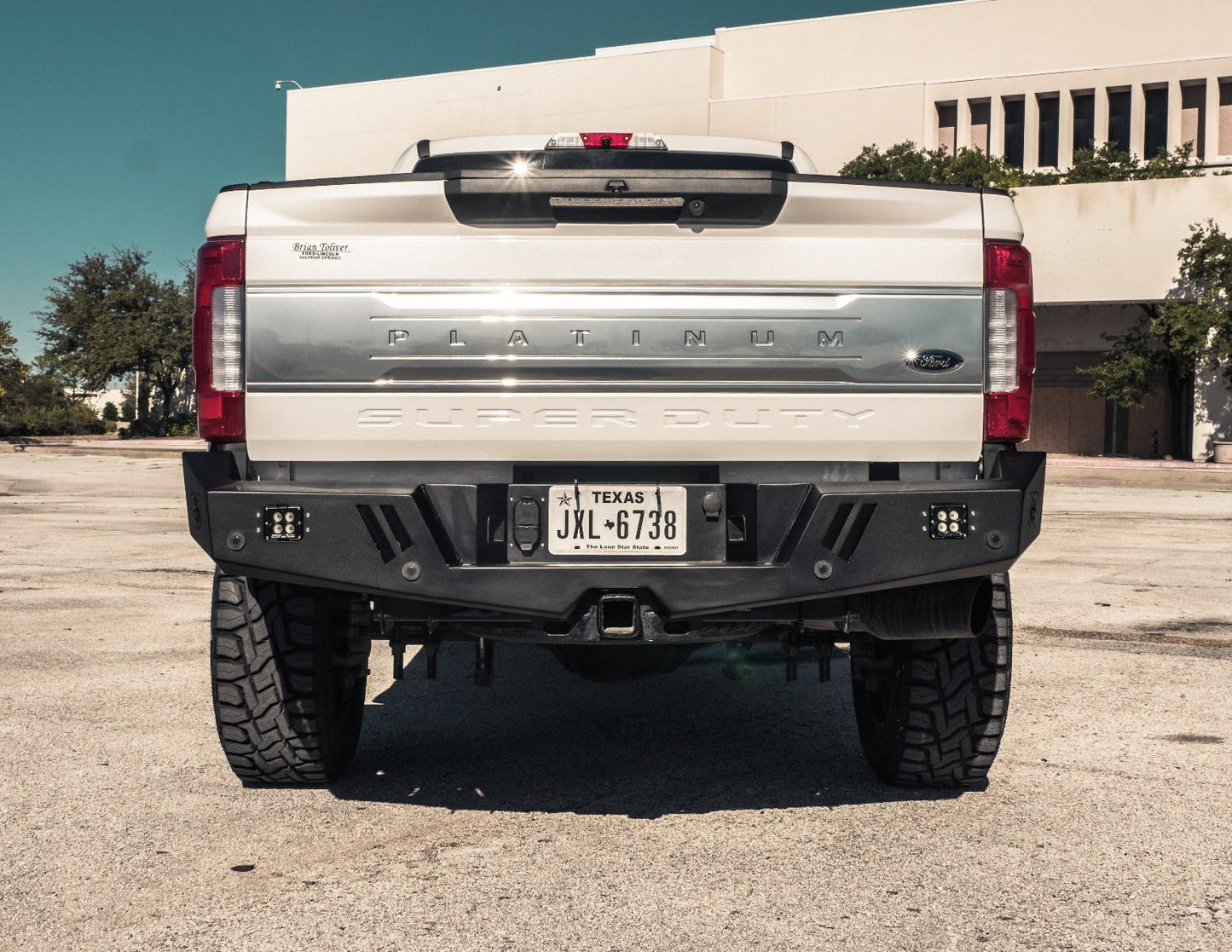 Spartan Rear Bumper - Texture Black 2017-2022 Ford F-250 F-350 F-450