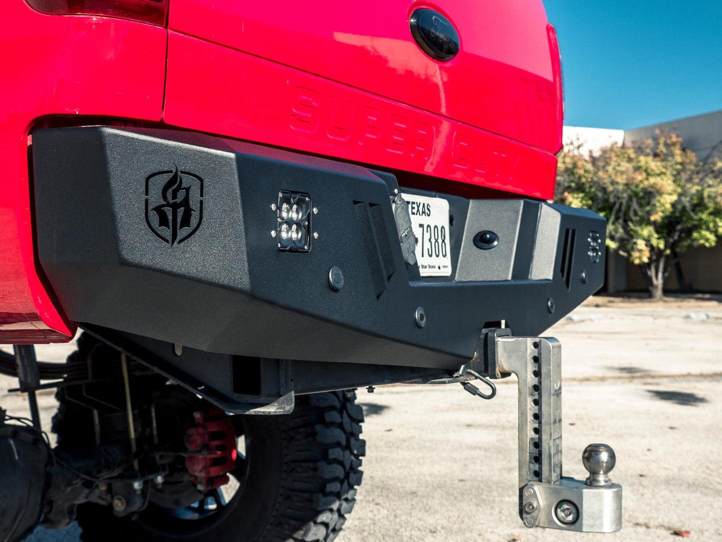 Spartan Rear Bumper - Texture Black 2011-2016 Ford F-250 F-350 F-450