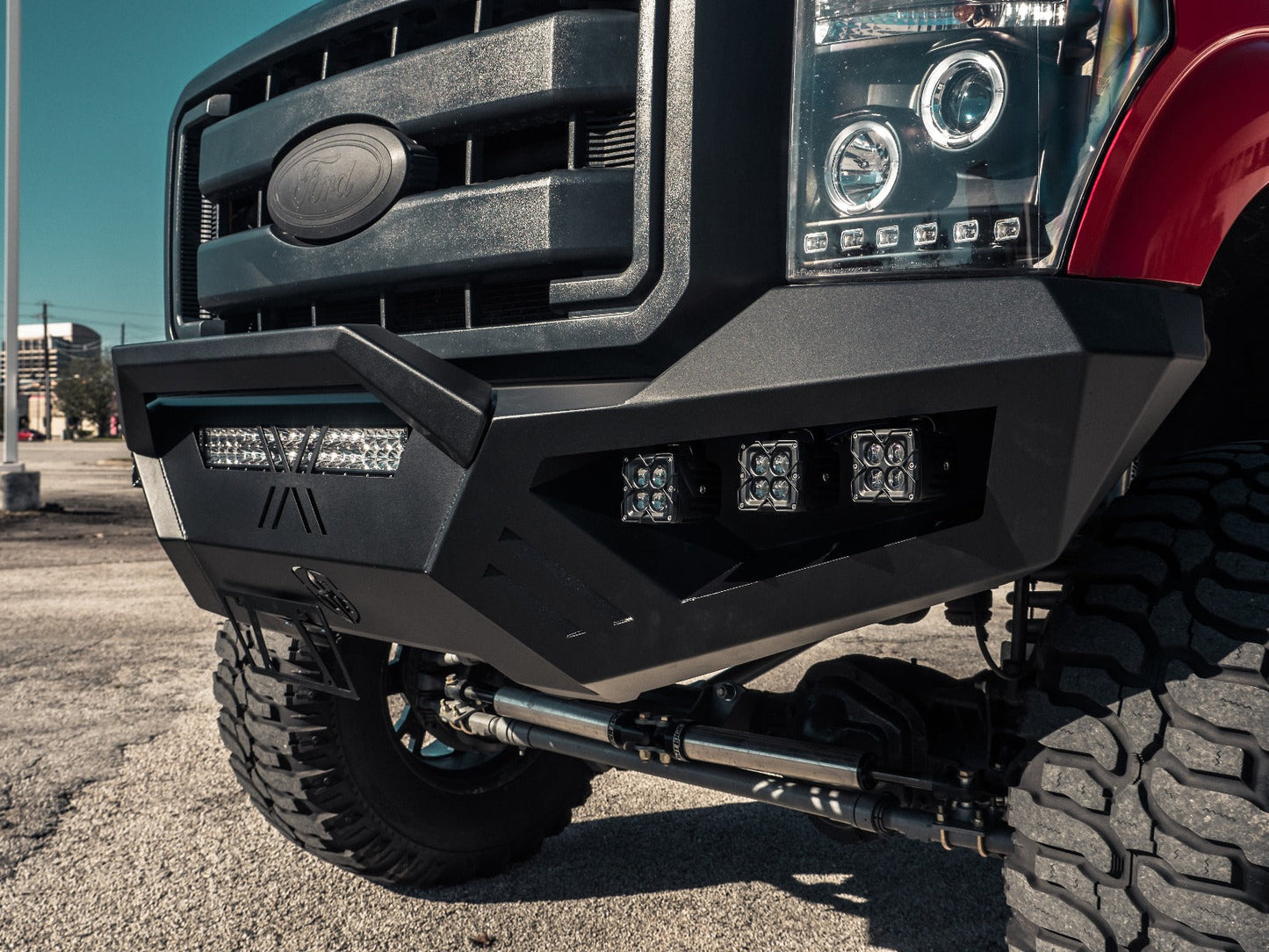 Spartan Front Bumper - Texture Black 2011-2016 Ford F-250 F-350 F-450
