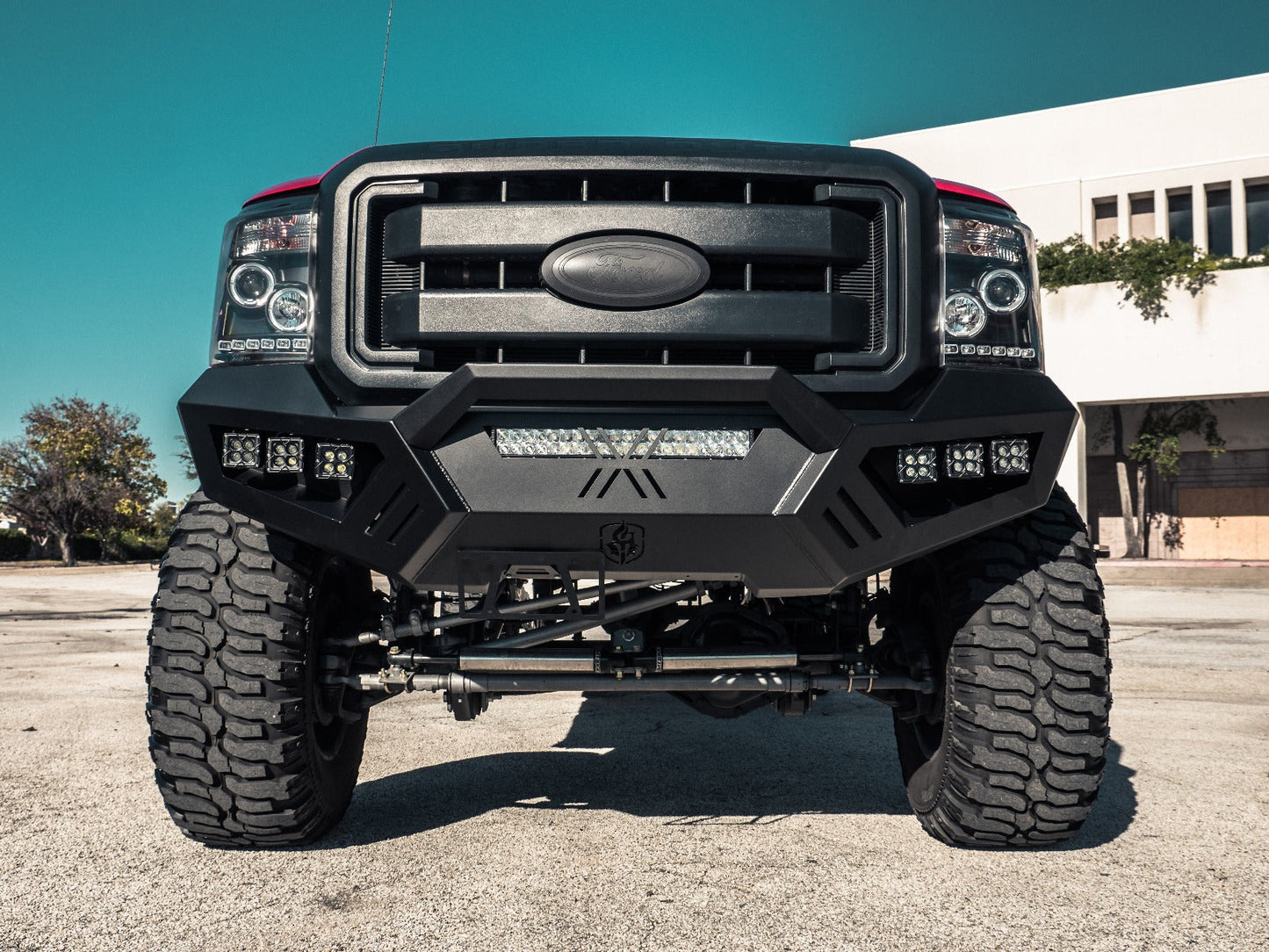 Spartan Front Bumper - Texture Black 2011-2016 Ford F-250 F-350 F-450