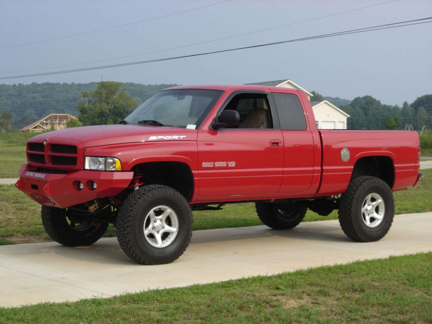 Stealth Front Winch Bumper | Round Holes - Texture Black 1994-1996 RAM 1500 2500 3500