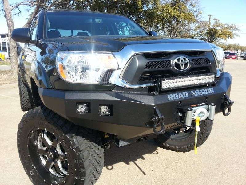 Stealth Front Winch Bumper - Texture Black 2012-2015 Toyota Tacoma