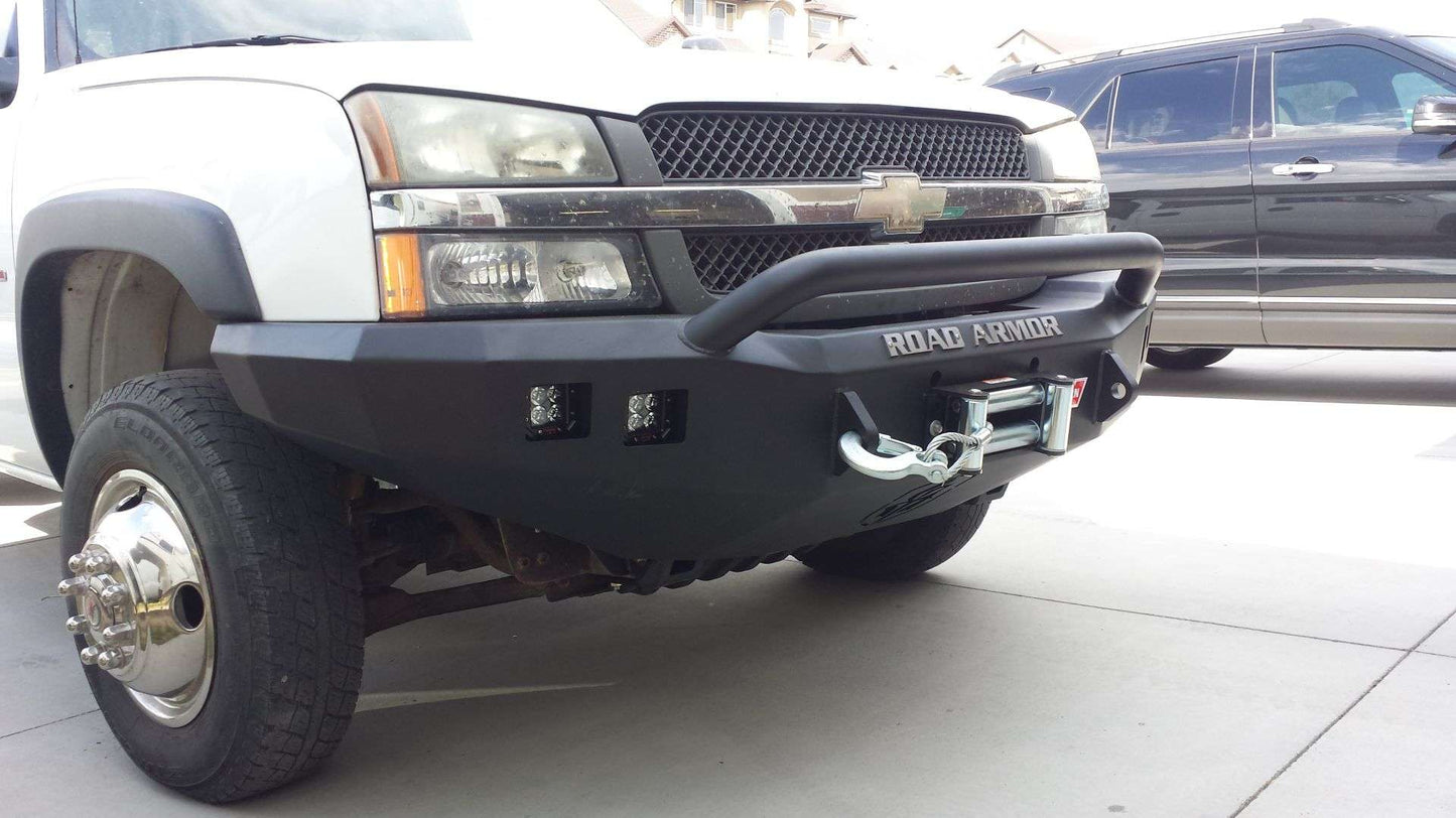 Stealth Front Winch Bumper Pre-Runner Guard - Texture Black 2003-2007 Chevrolet 2500 3500