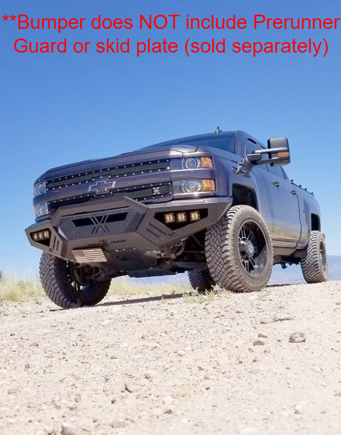Spartan Front Bumper - Texture Black 2015-2019 Chevrolet 2500 3500