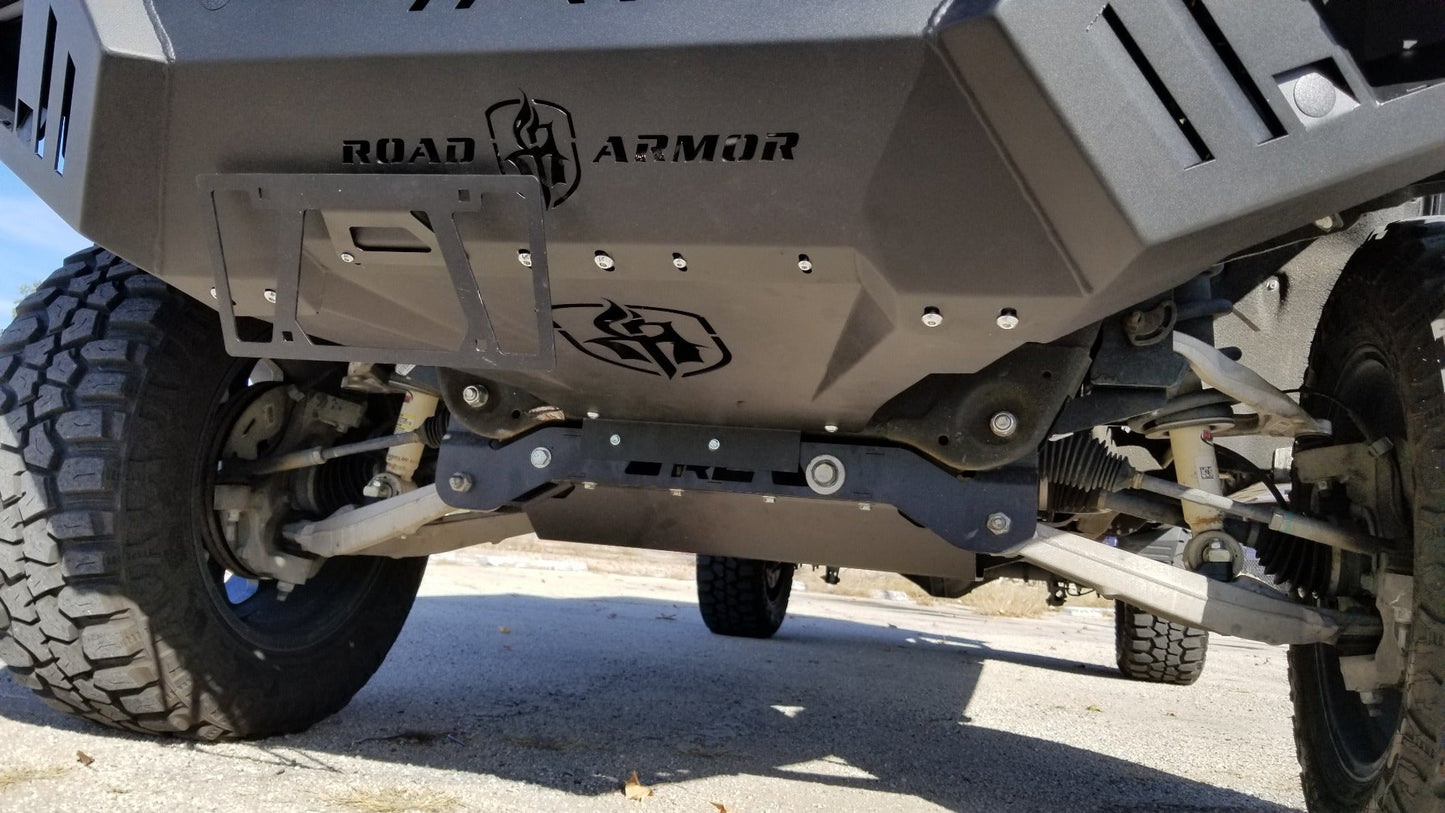 Spartan Front Bumper Bolt on Accessory Skid Plate - Texture Black 2014-2015 Chevrolet 1500