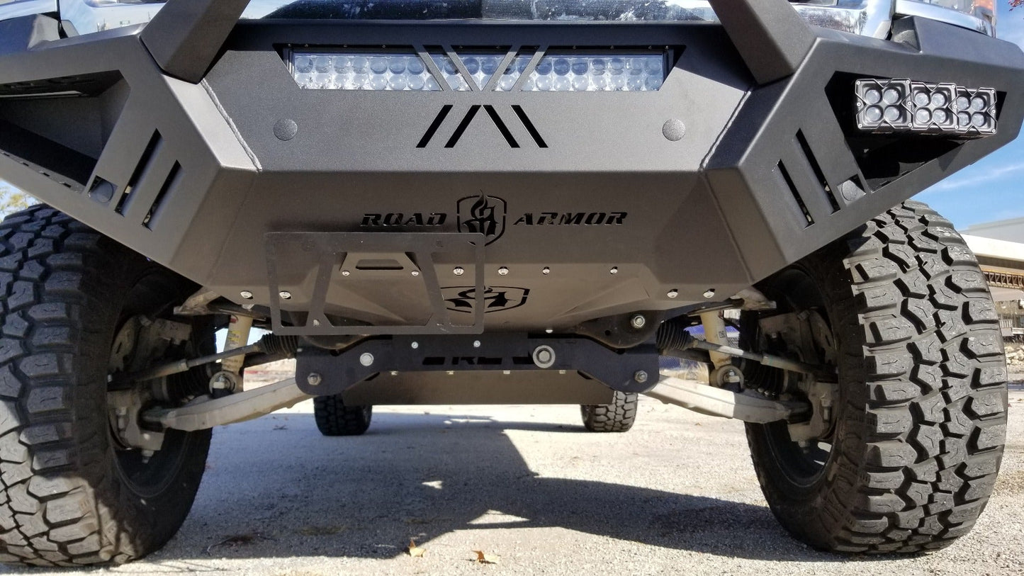 Spartan Front Bumper Bolt on Accessory Skid Plate - Texture Black 2014-2015 Chevrolet 1500