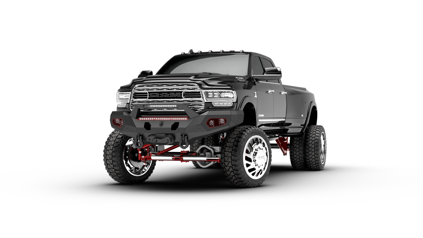Evolution Front Winch Bumper Sheet Metal Pre-Runner Guard - Texture Black 2019-2024 RAM 2500 3500
