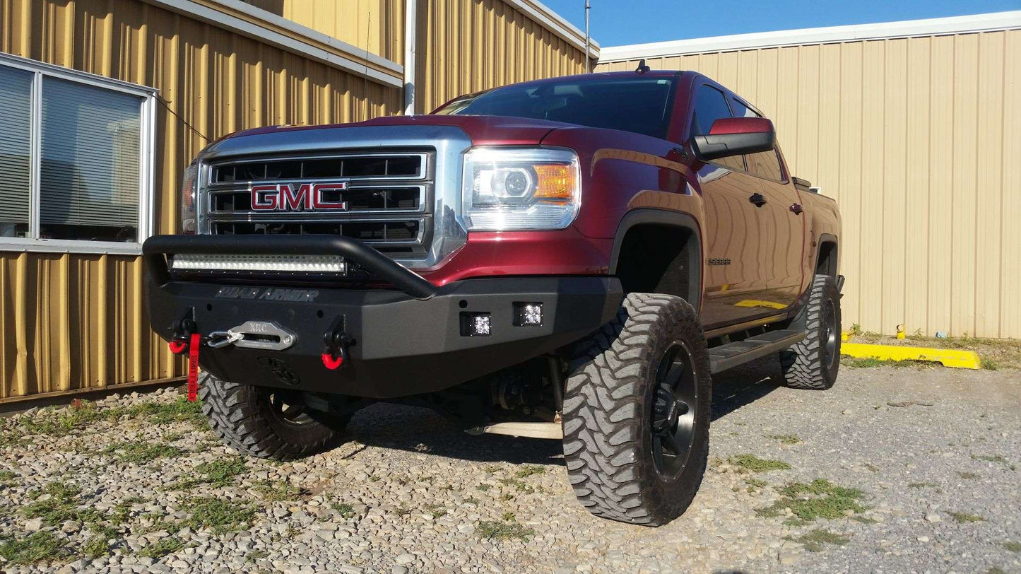 Stealth Front Winch Bumper Pre-Runner Guard - Texture Black 2014-2015 GMC 1500