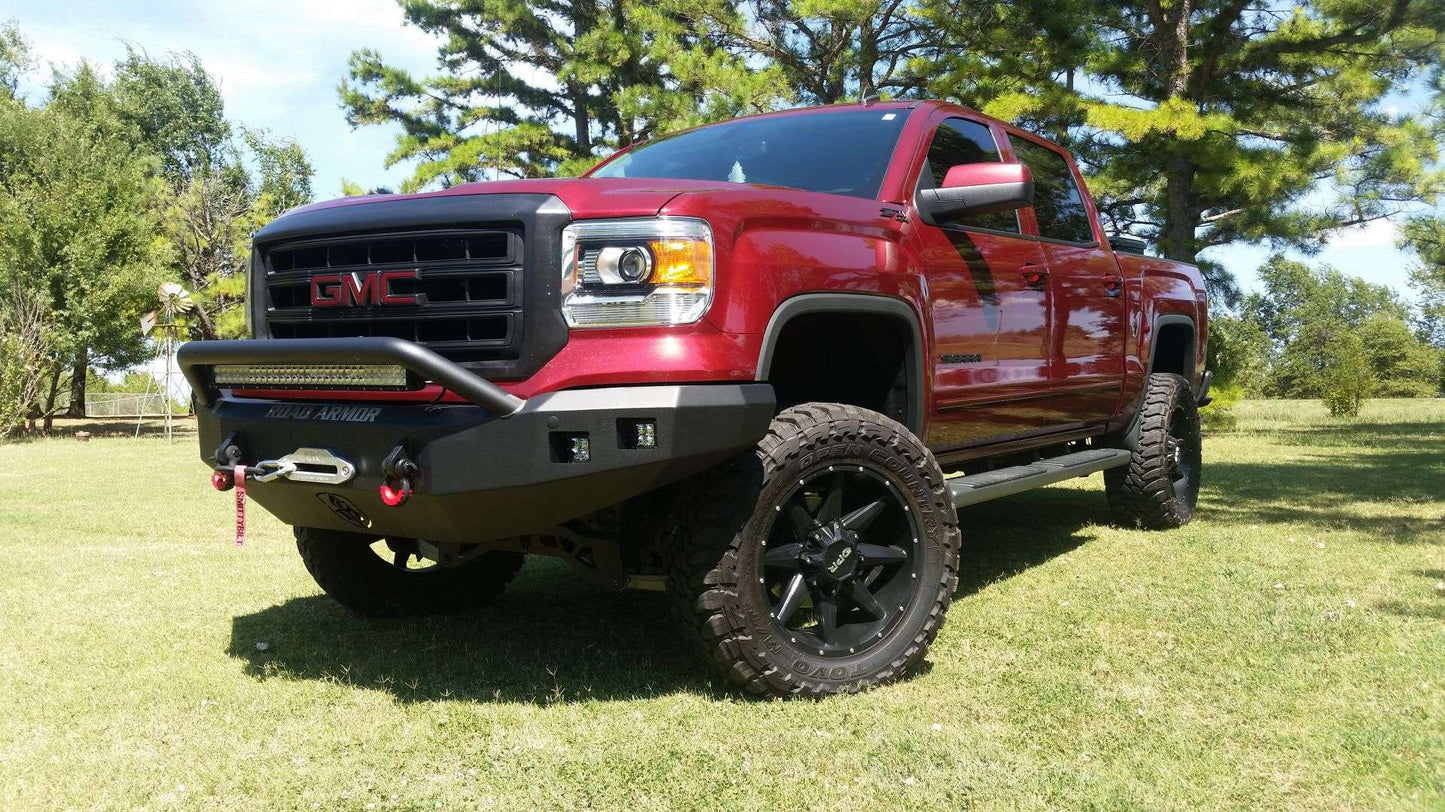 Stealth Front Winch Bumper Pre-Runner Guard - Texture Black 2014-2015 GMC 1500