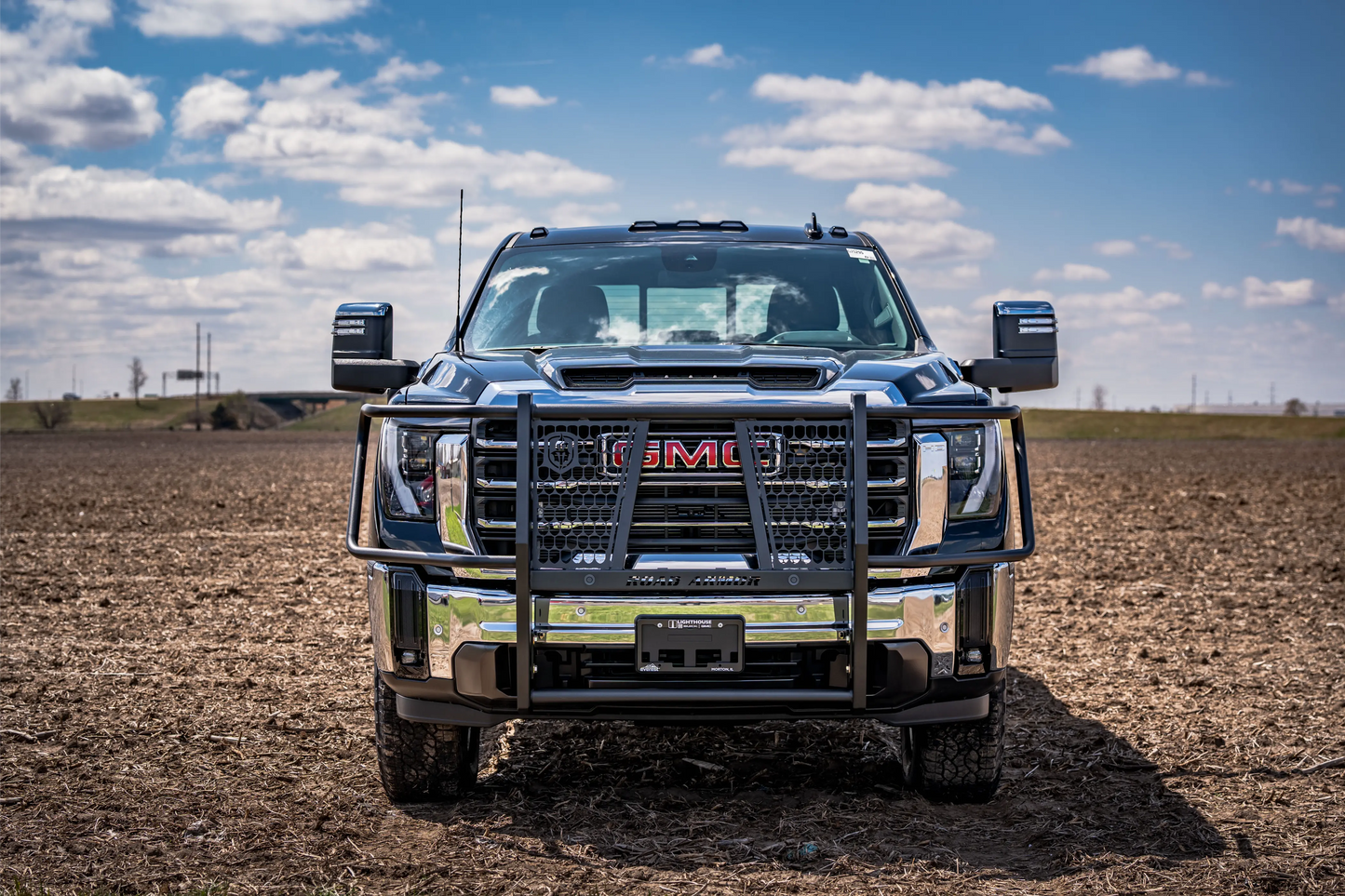 Vaquero Front Grille Guard - Texture Black - 2020-2026 - GMC 2500 3500