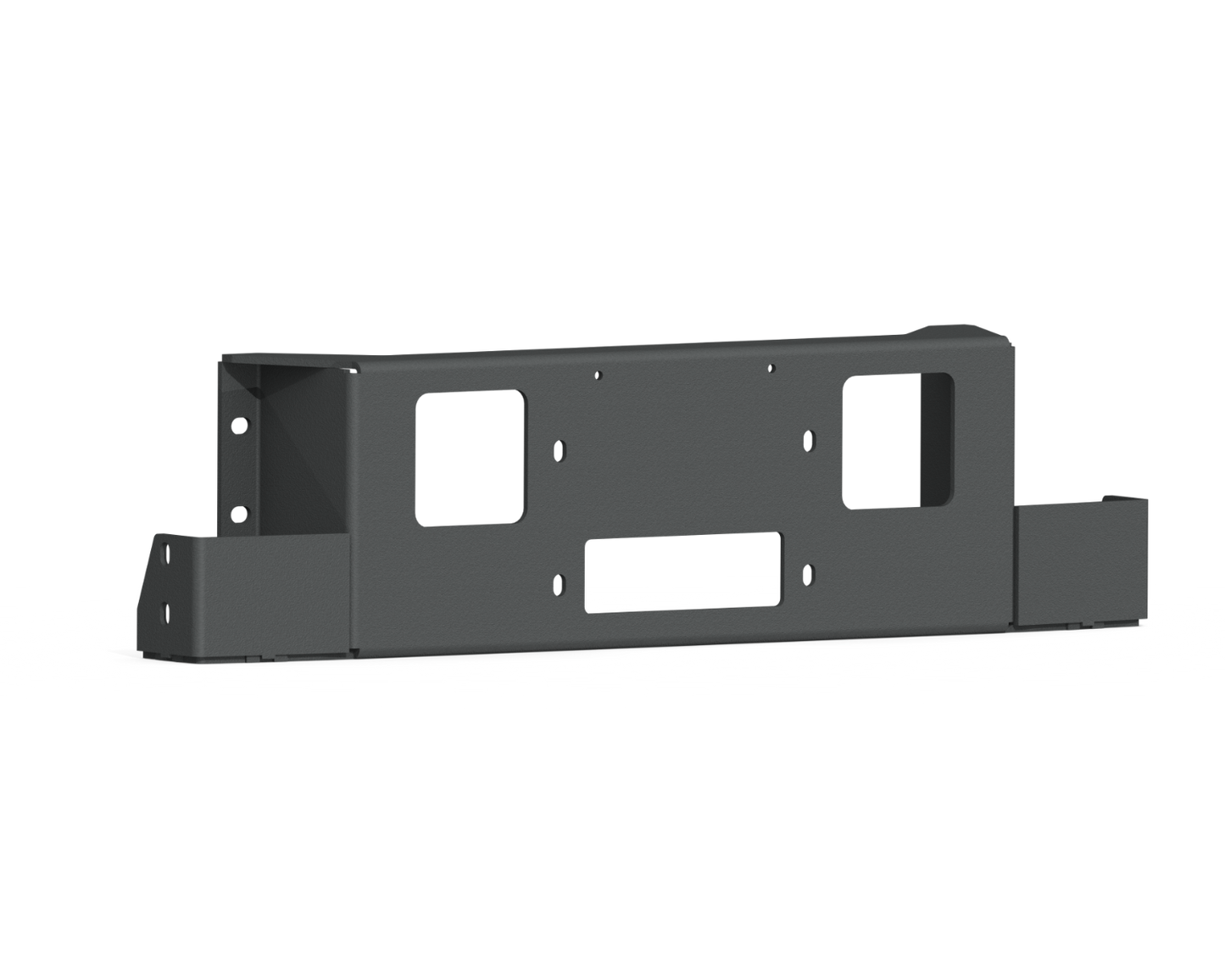 Vaquero Front Bumper Accessory Winch Plate - Texture Black 2020-2023 GMC 2500 3500