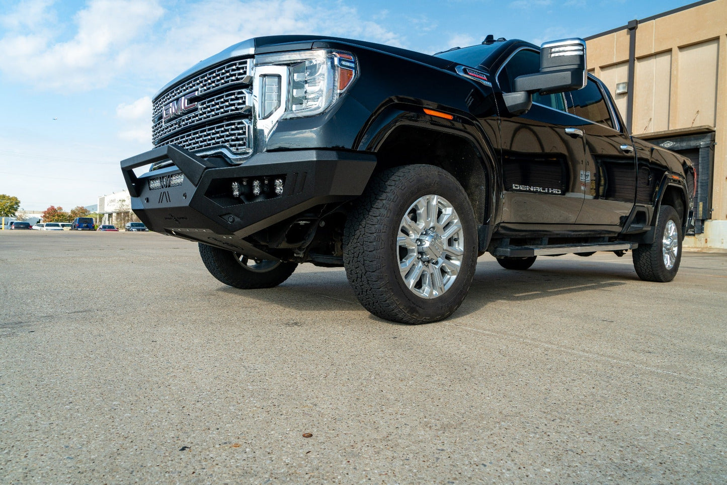 Spartan Front Bumper Bolt on Accessory Sheet Metal Pre-Runner Guard - Texture Black 2020-2023 GMC 2500 3500