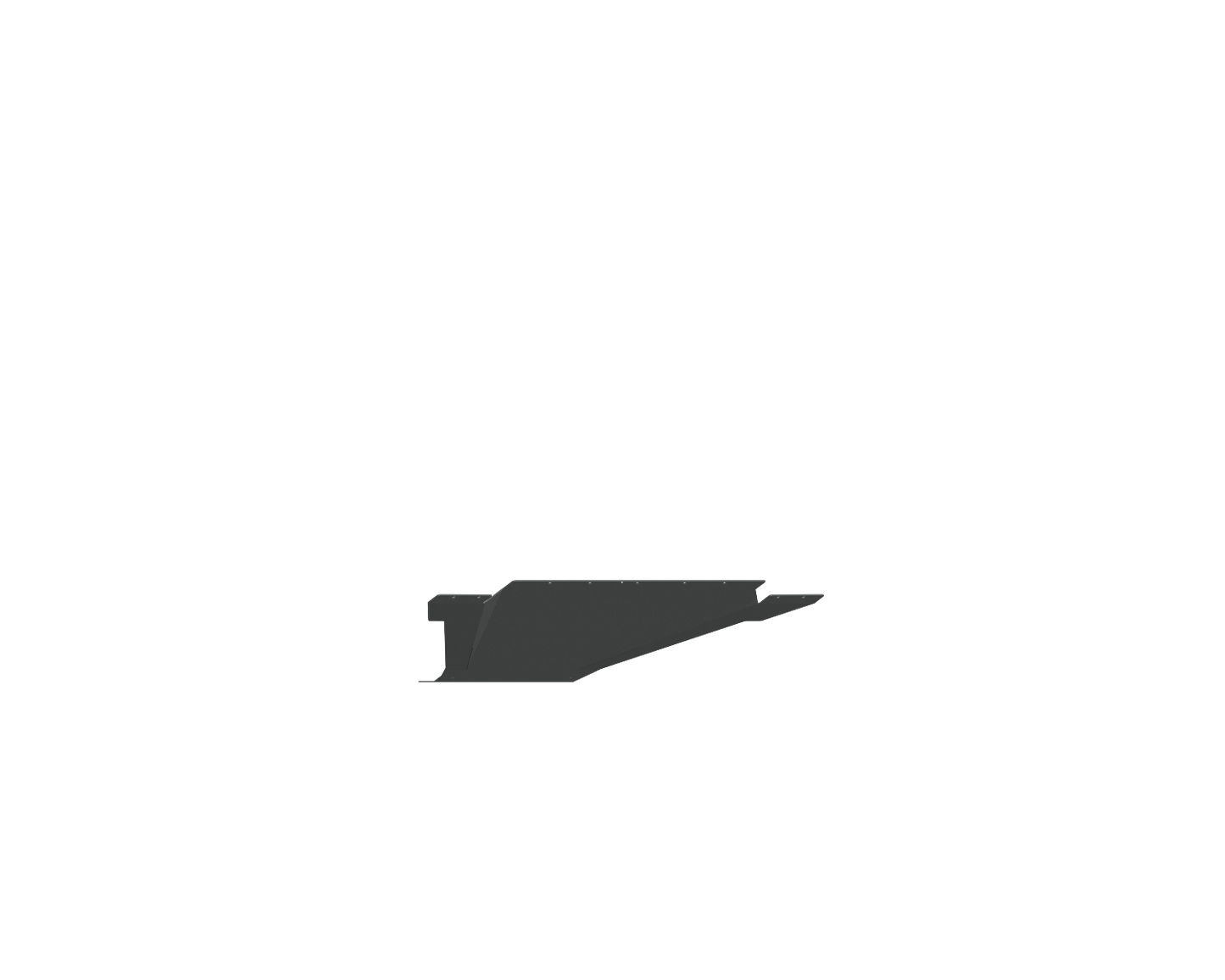 Spartan Front Bumper Bolt on Accessory Skid Plate - Texture Black 2020-2023 GMC 2500 3500