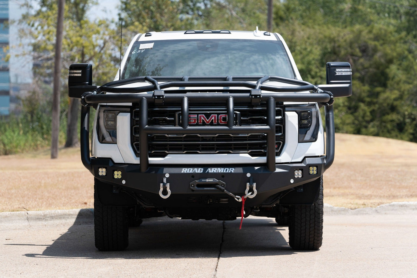 Stealth Front Winch Bumper Titan II Guard | Intimidator - Texture Black 2024-2025 GMC 2500 3500