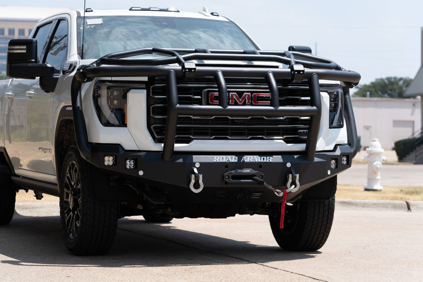 Stealth Front Winch Bumper Titan II Guard | Intimidator - Texture Black 2024-2025 GMC 2500 3500