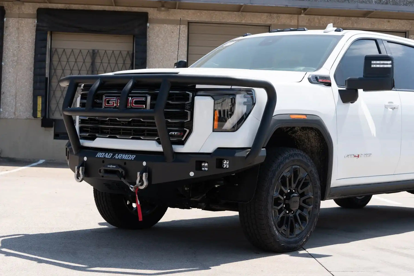 Stealth Front Winch Bumper Titan II Guard - Texture Black 2024-2025 GMC 2500 3500