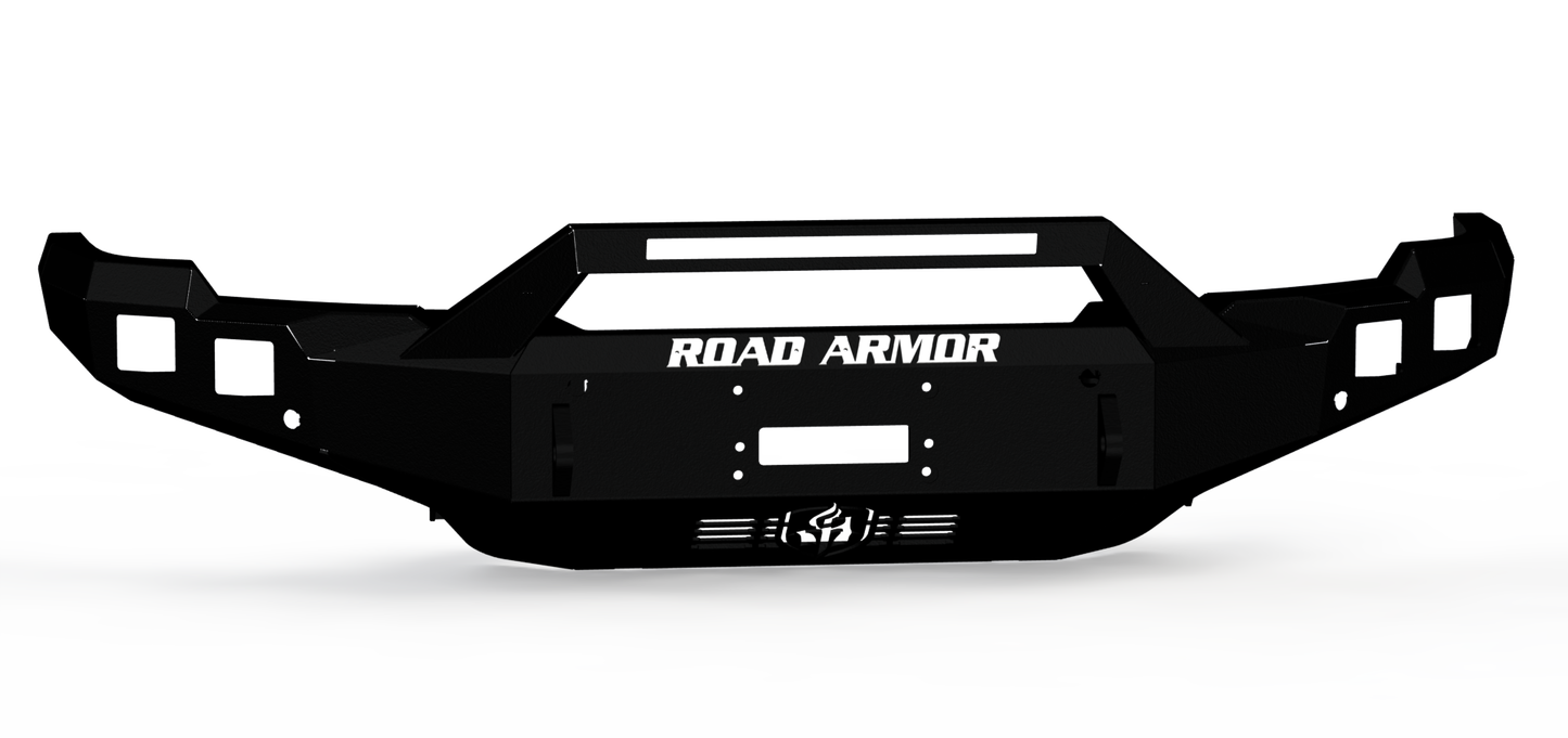 Stealth Front Winch Bumper Sheet Metal Pre-Runner Guard - Texture Black 2024-2025 GMC 2500 3500
