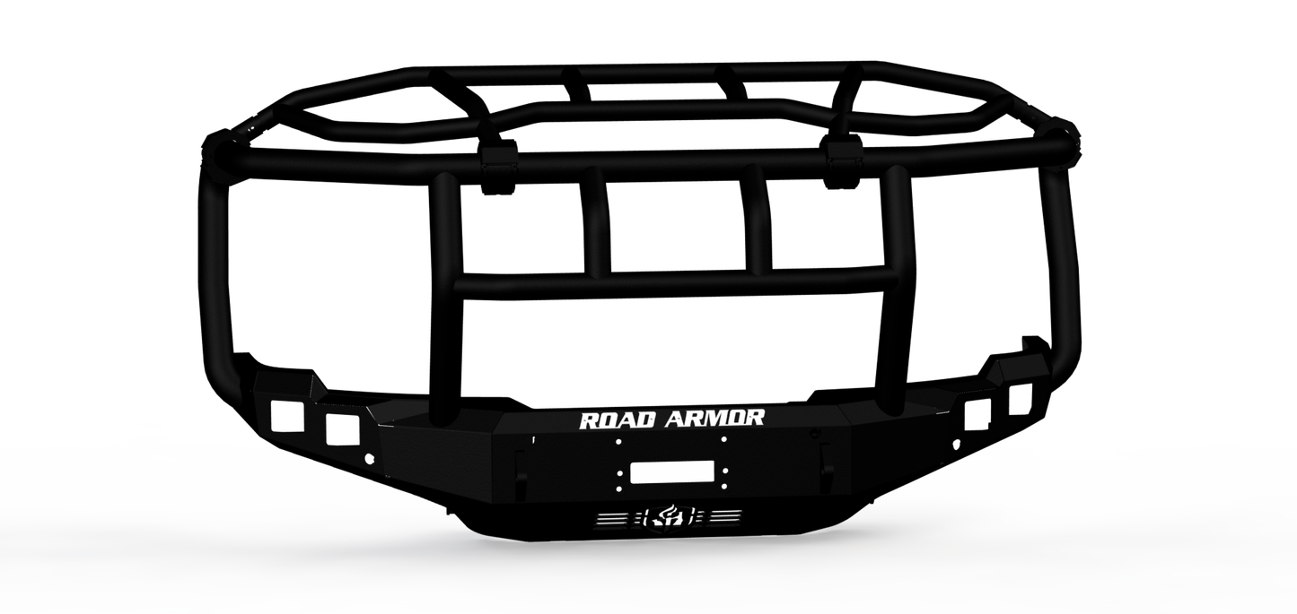 Stealth Front Winch Bumper Titan II Guard | Intimidator - Texture Black 2024-2025 GMC 2500 3500