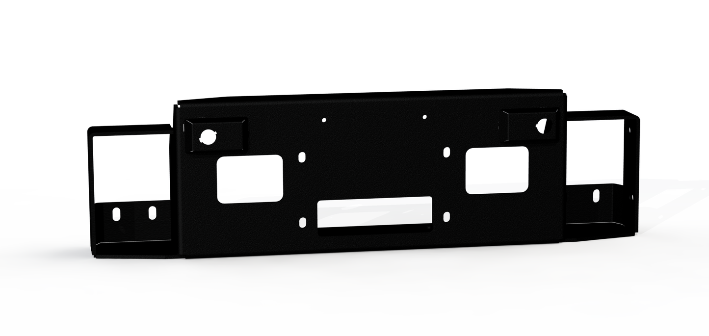 Vaquero Front Bumper Accessory Winch Plate - Texture Black 2024-2025 GMC 2500 3500