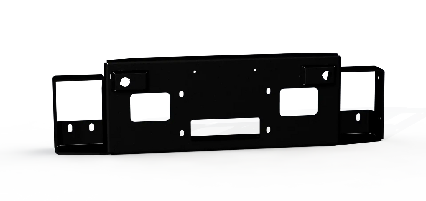 Vaquero Front Bumper Accessory Winch Plate - Texture Black 2024-2025 GMC 2500 3500
