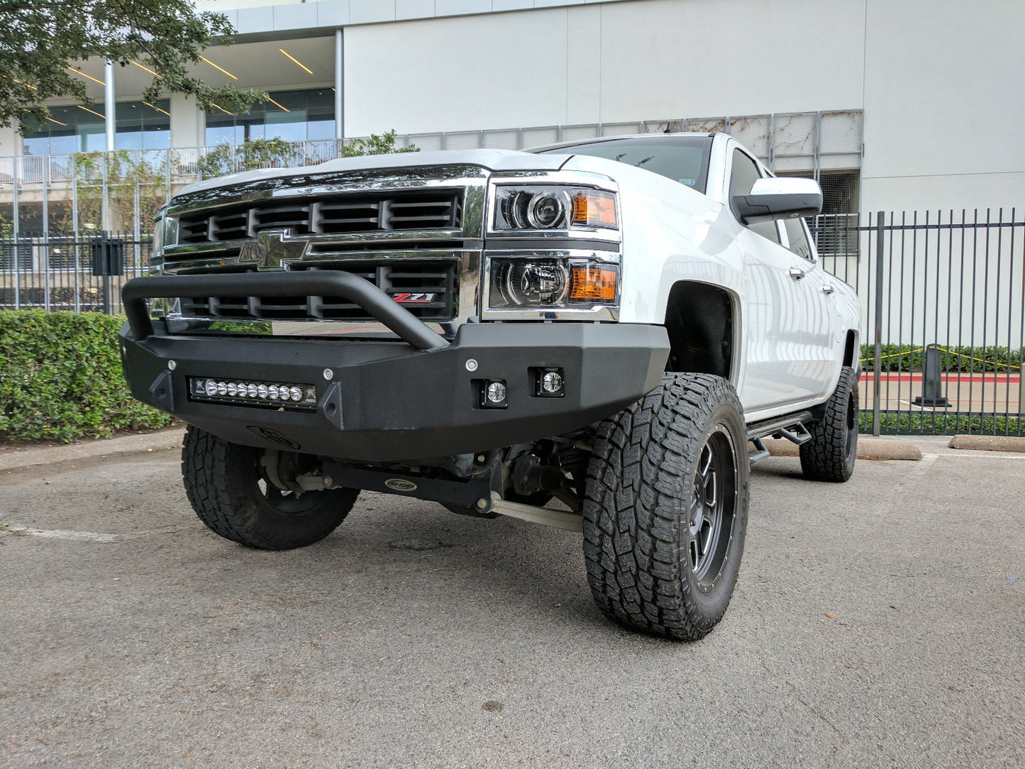 Stealth Front Non-Winch Bumper Pre-Runner Guard - Texture Black 2014-2015 Chevrolet 1500