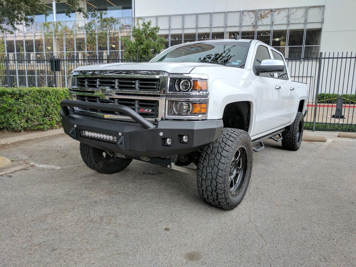 Stealth Front Non-Winch Bumper Pre-Runner Guard - Texture Black 2014-2015 Chevrolet 1500