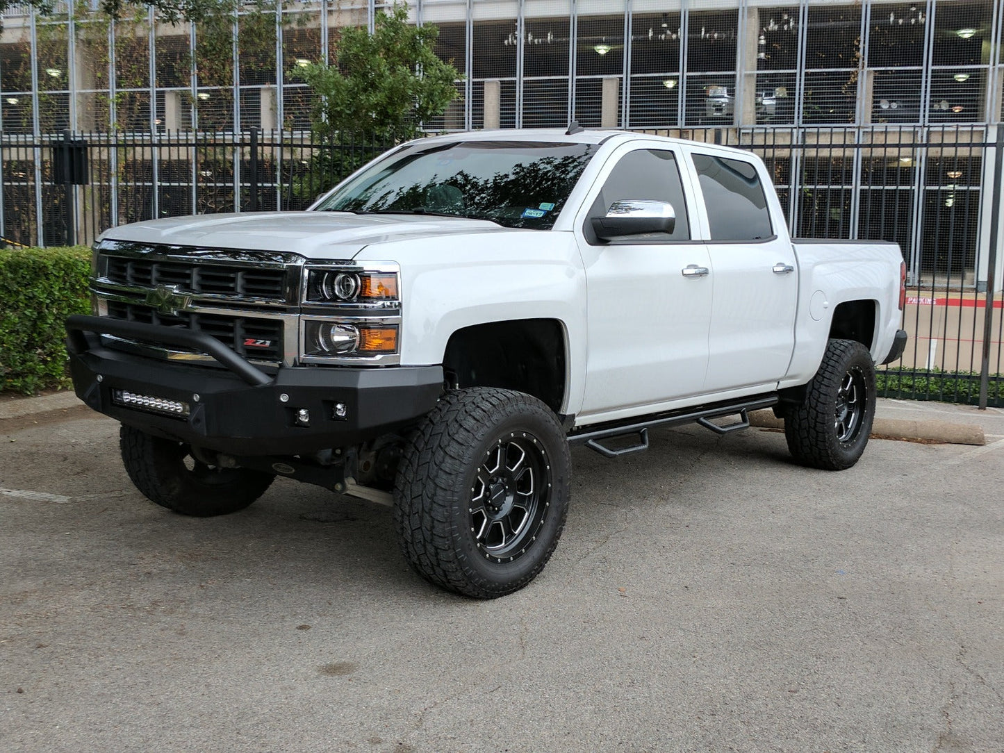 Stealth Front Non-Winch Bumper Pre-Runner Guard - Texture Black 2014-2015 Chevrolet 1500