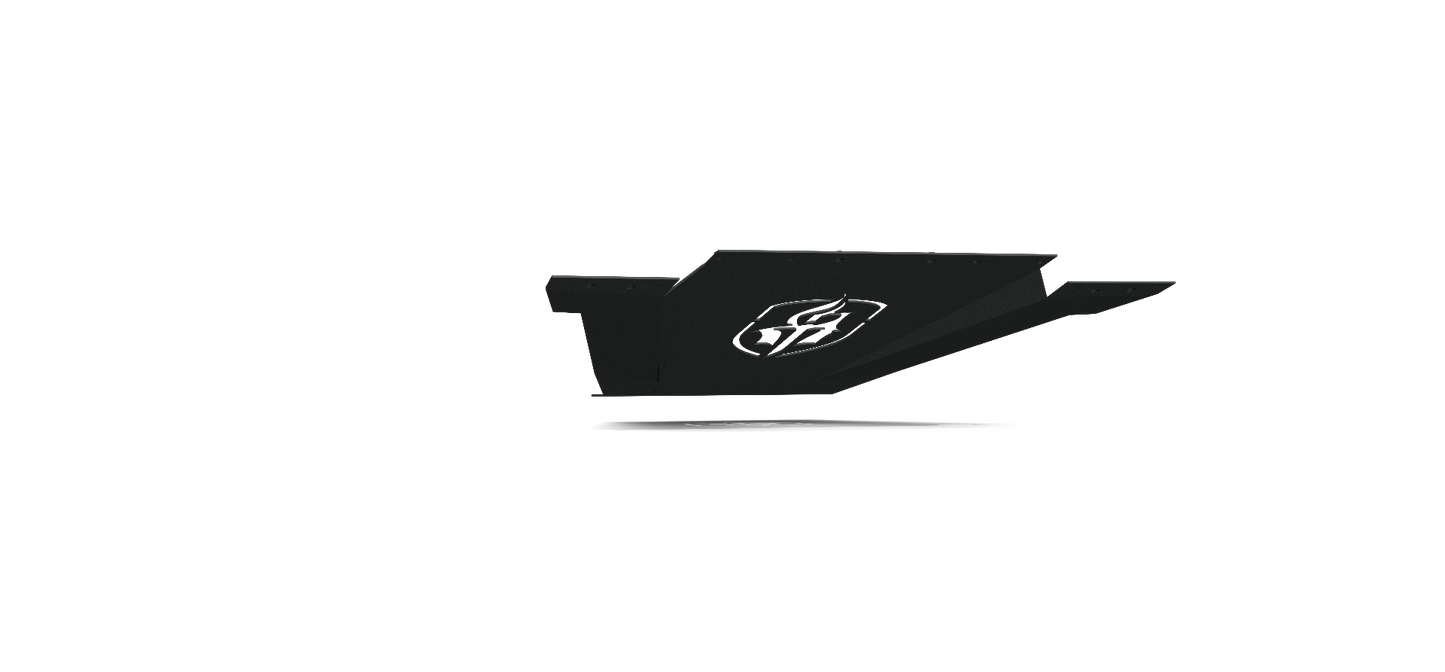 Spartan Front Bumper Bolt on Accessory Skid Plate - Texture Black 2015-2019 Chevrolet 2500 3500