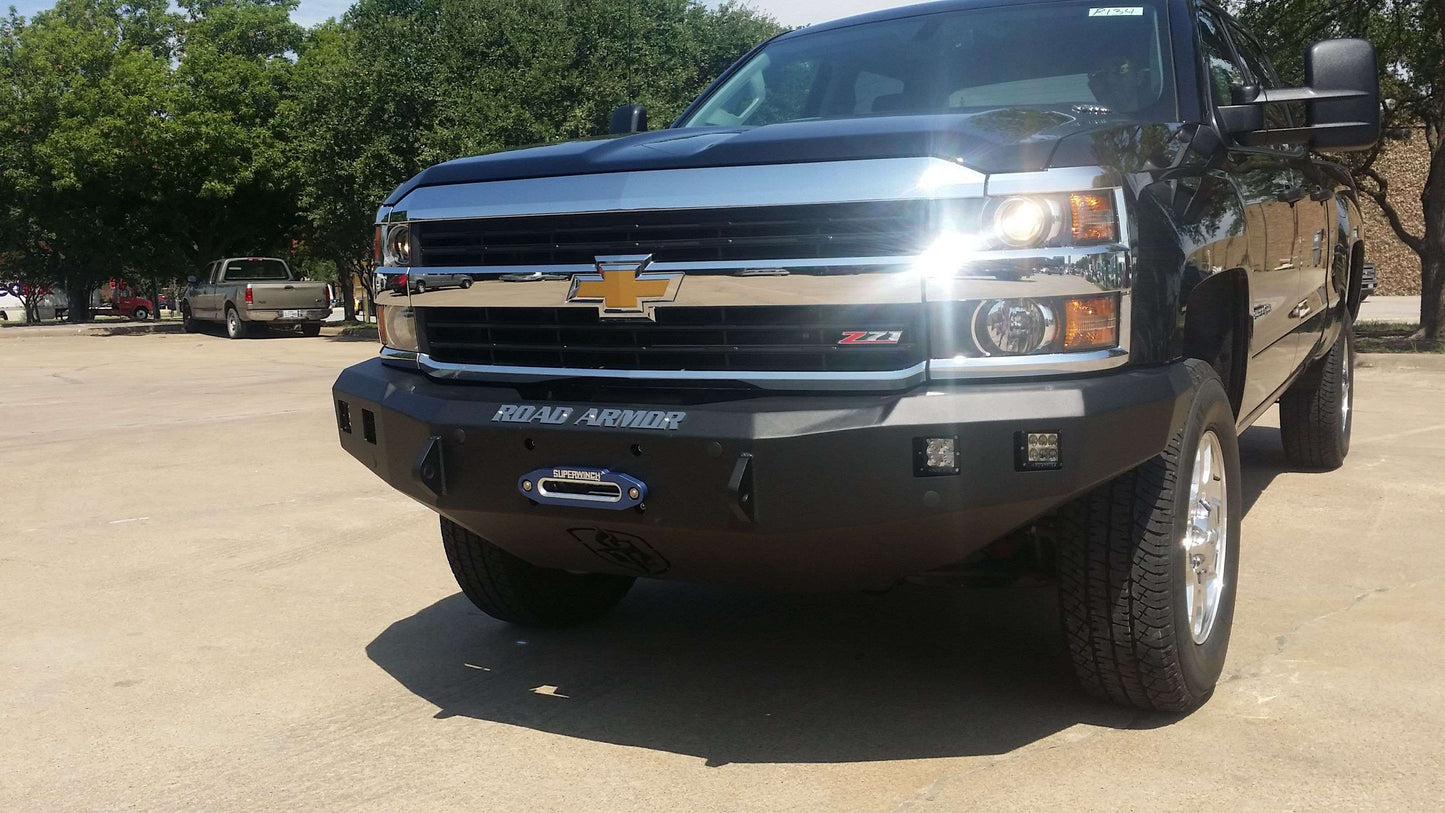 Stealth Front Winch Bumper - Texture Black 2015-2019 Chevrolet 2500 3500