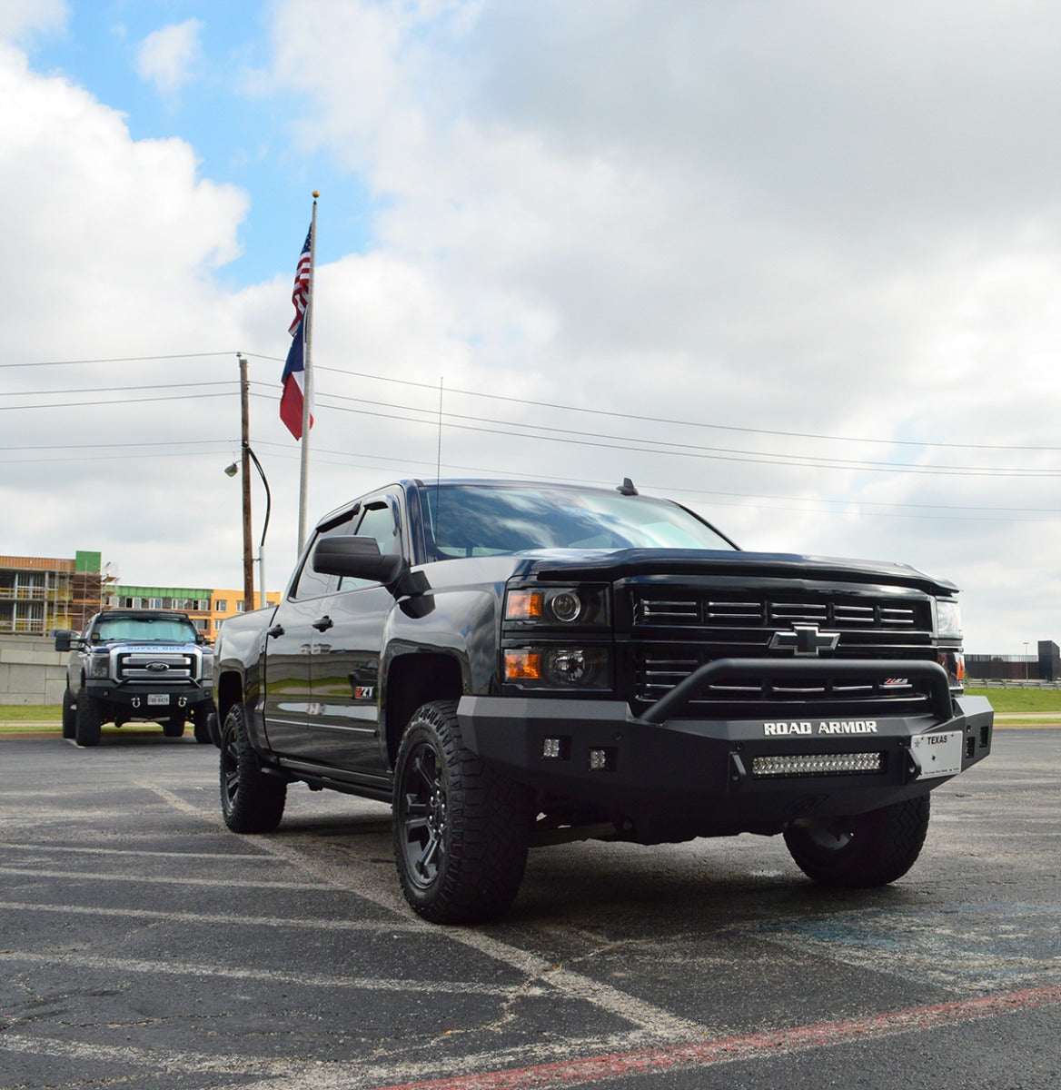 Stealth Front Non-Winch Bumper Pre-Runner Guard - Texture Black 2016-2018 Chevrolet 1500
