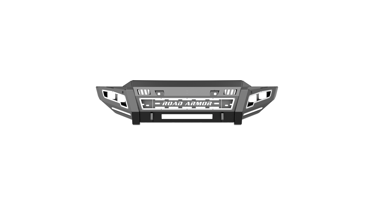 iDentity Front Bumper Full Kit | Shackle Center Section | Standard End Pods | Beauty Ring - Texture Black 2020-2023 Chevrolet 2500 3500