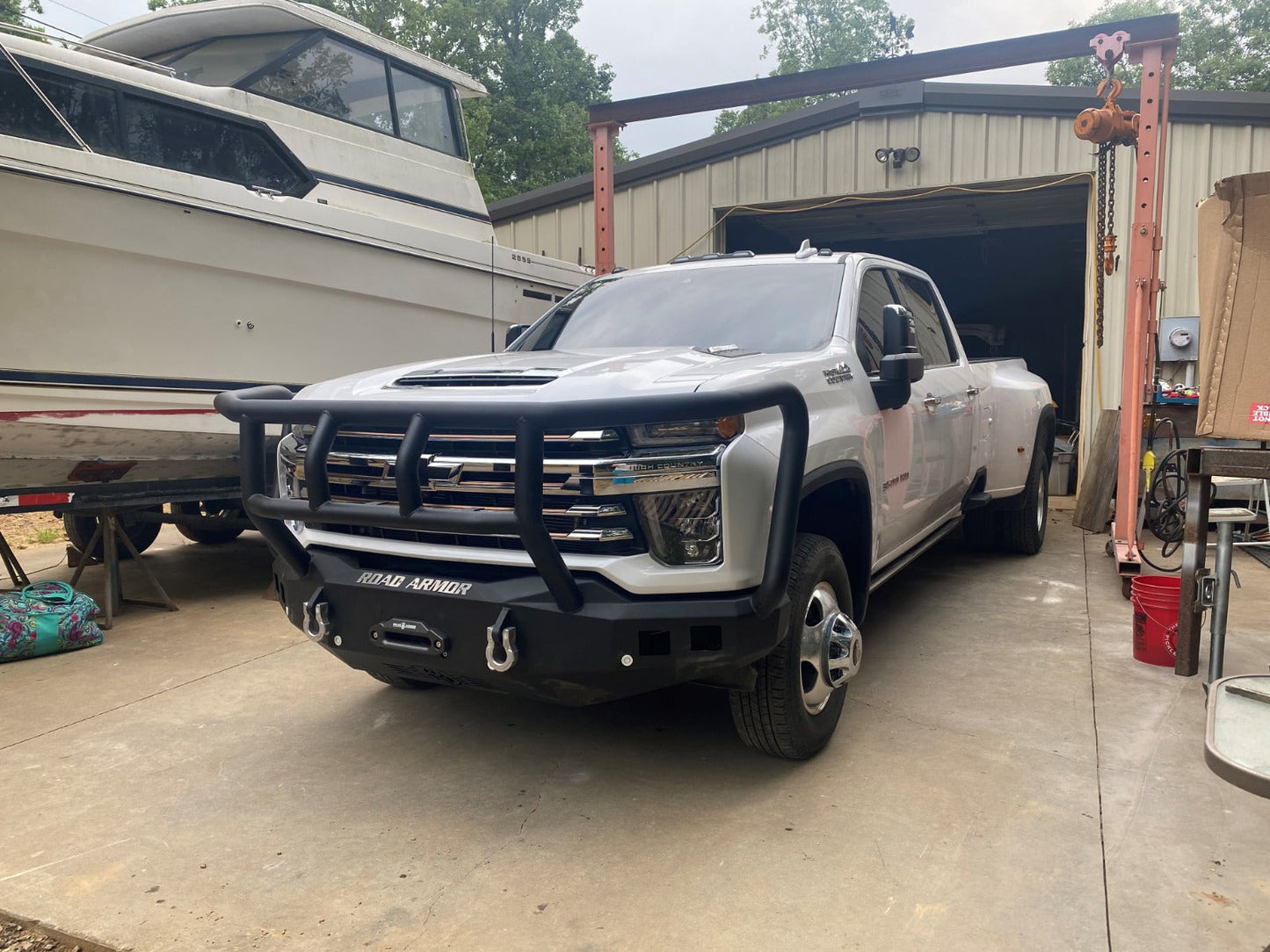 Stealth Front Winch Bumper Titan II Guard - Texture Black 2020-2023 Chevrolet 2500 3500