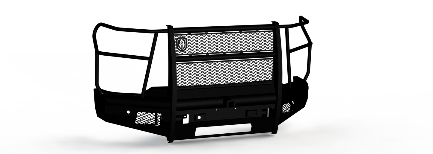Vaquero Front Non-Winch Bumper Full Guard | 2in Receiver - Texture Black 2020-2023 Chevrolet 2500 3500