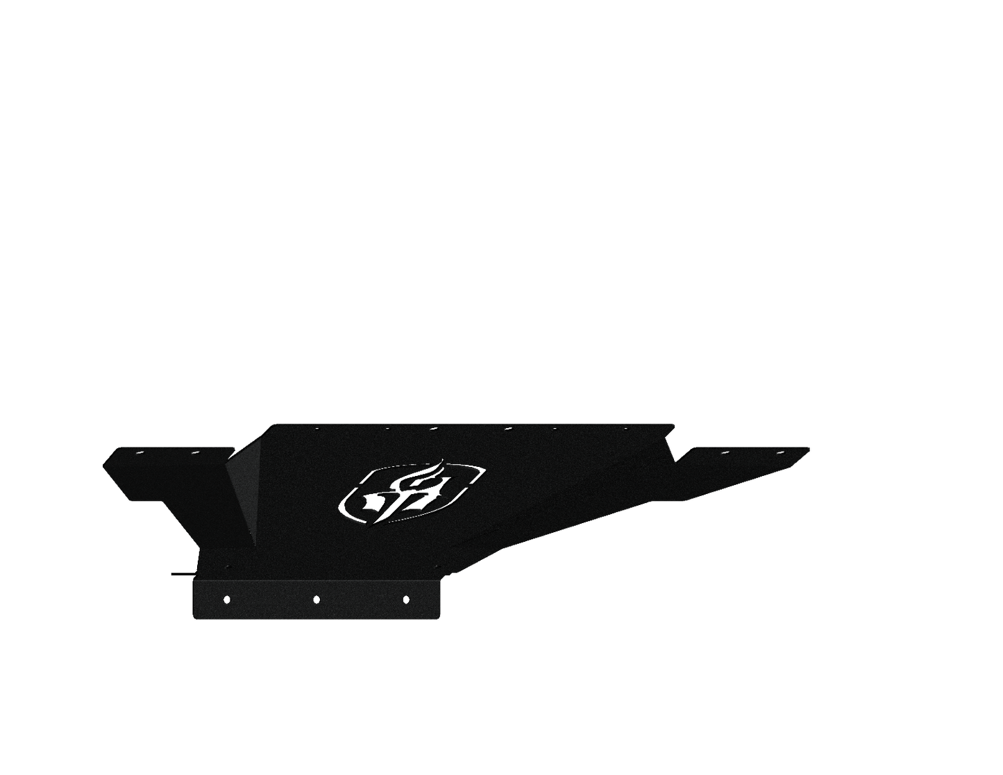 Spartan Front Bolt on Accessory Skid Plate - Texture Black 2020-2023 Chevrolet 2500 3500