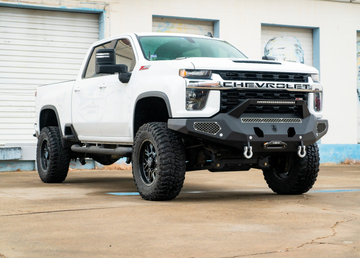 Evolution Front Winch Bumper Sheet Metal Pre-Runner Guard - Texture Black 2020-2023 Chevrolet 2500 3500
