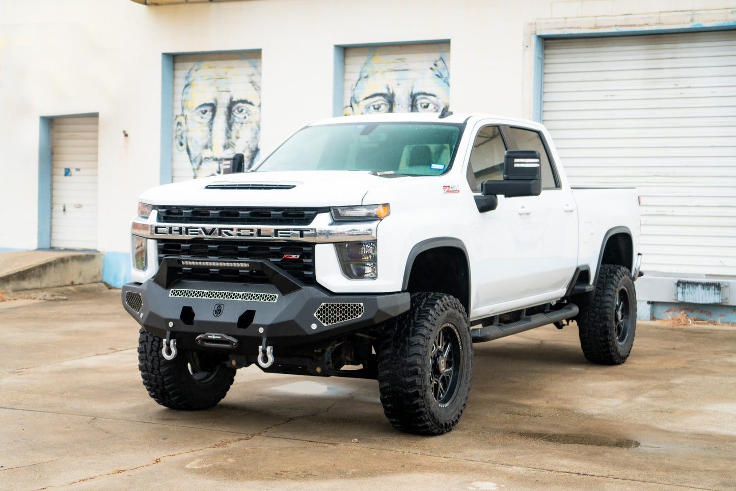 Evolution Front Winch Bumper Sheet Metal Pre-Runner Guard - Texture Black 2020-2023 Chevrolet 2500 3500