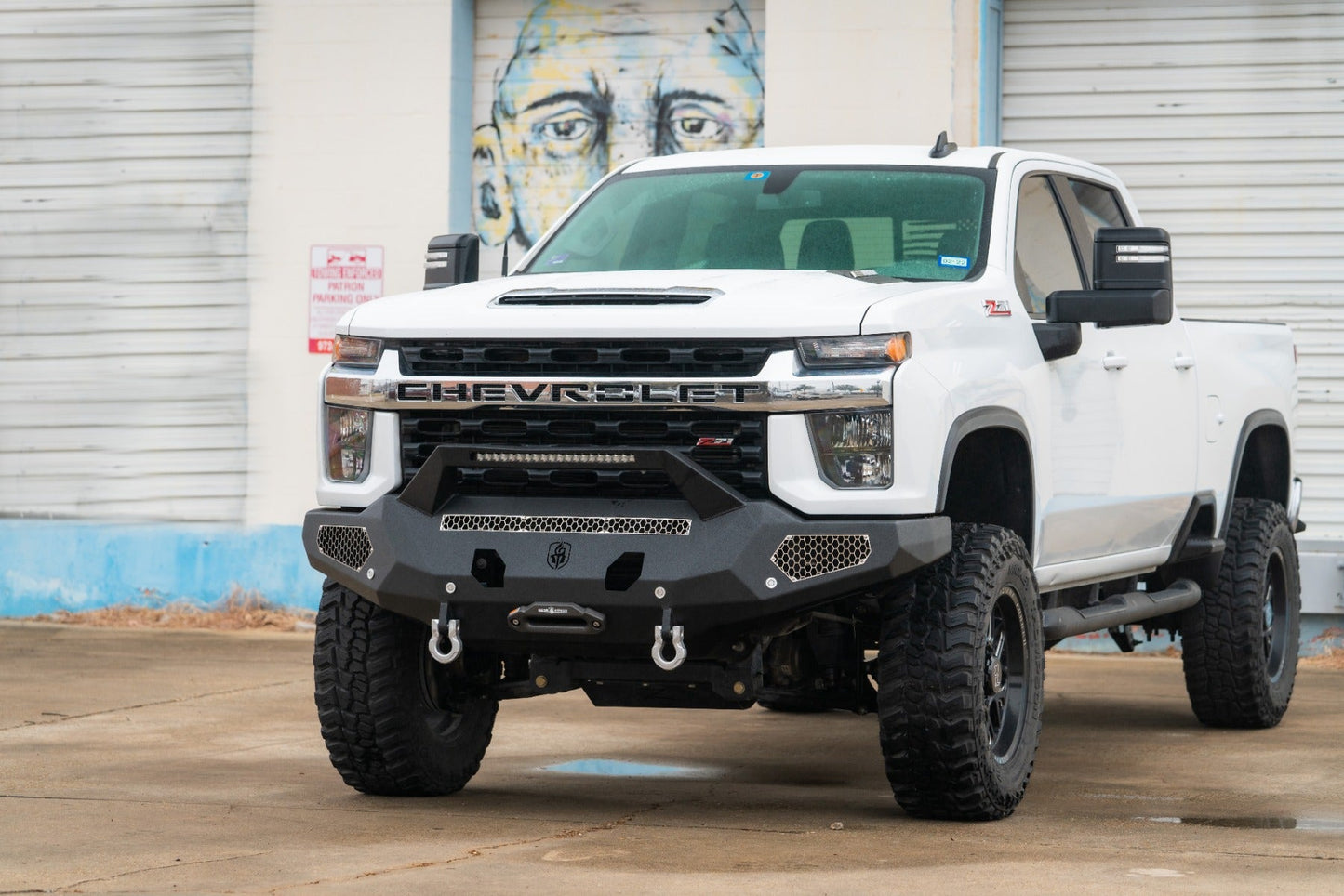 Evolution Front Winch Bumper Sheet Metal Pre-Runner Guard - Texture Black 2020-2023 Chevrolet 2500 3500