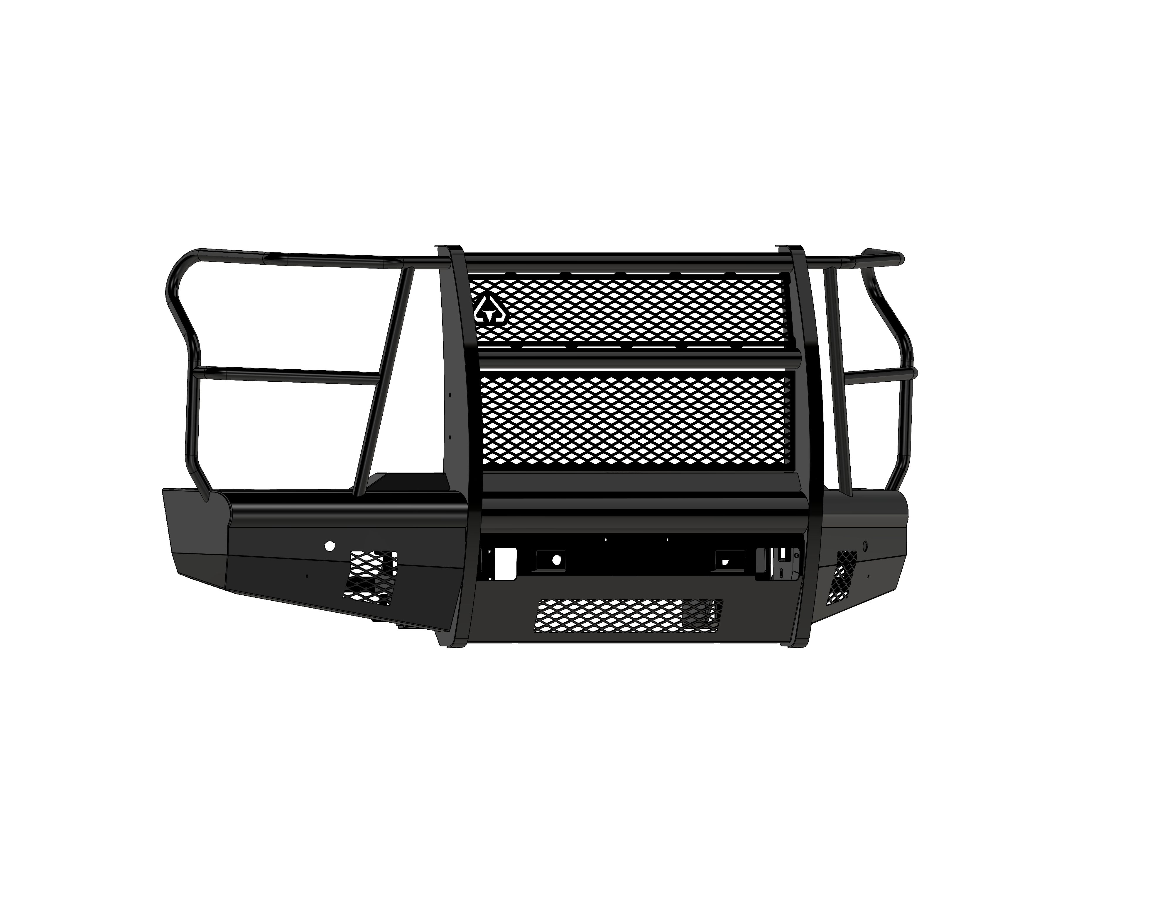 Semi Bumper Guard Vaquero Front Non-Winch Bumper Full Guard - Gloss Black – Road Armor