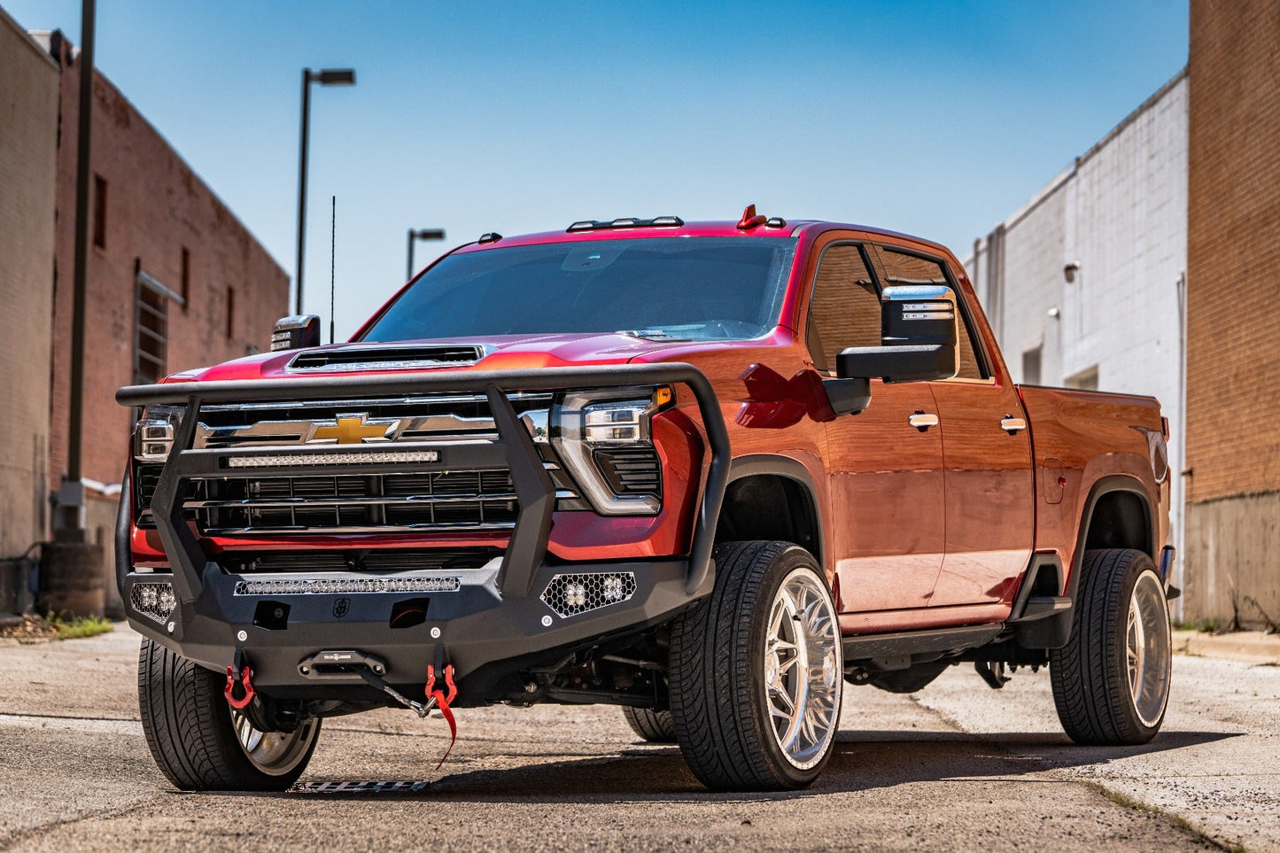 Stealth Front Non-Winch Bumper - Texture Black 2024-2025 Chevrolet 2500 3500