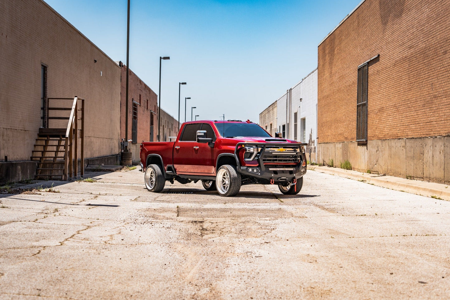 Stealth Front Non-Winch Bumper - Texture Black 2024-2025 Chevrolet 2500 3500