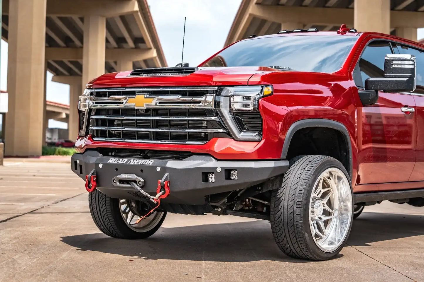 Stealth Front Winch Bumper - Texture Black 2024-2026 Chevrolet 2500 3500