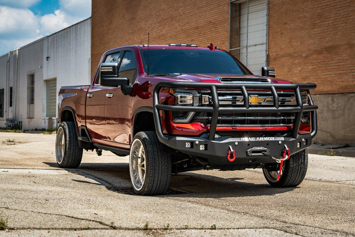 Stealth Front Winch Bumper Titan II Guard - Texture Black 2024-2025 Chevrolet 2500 3500