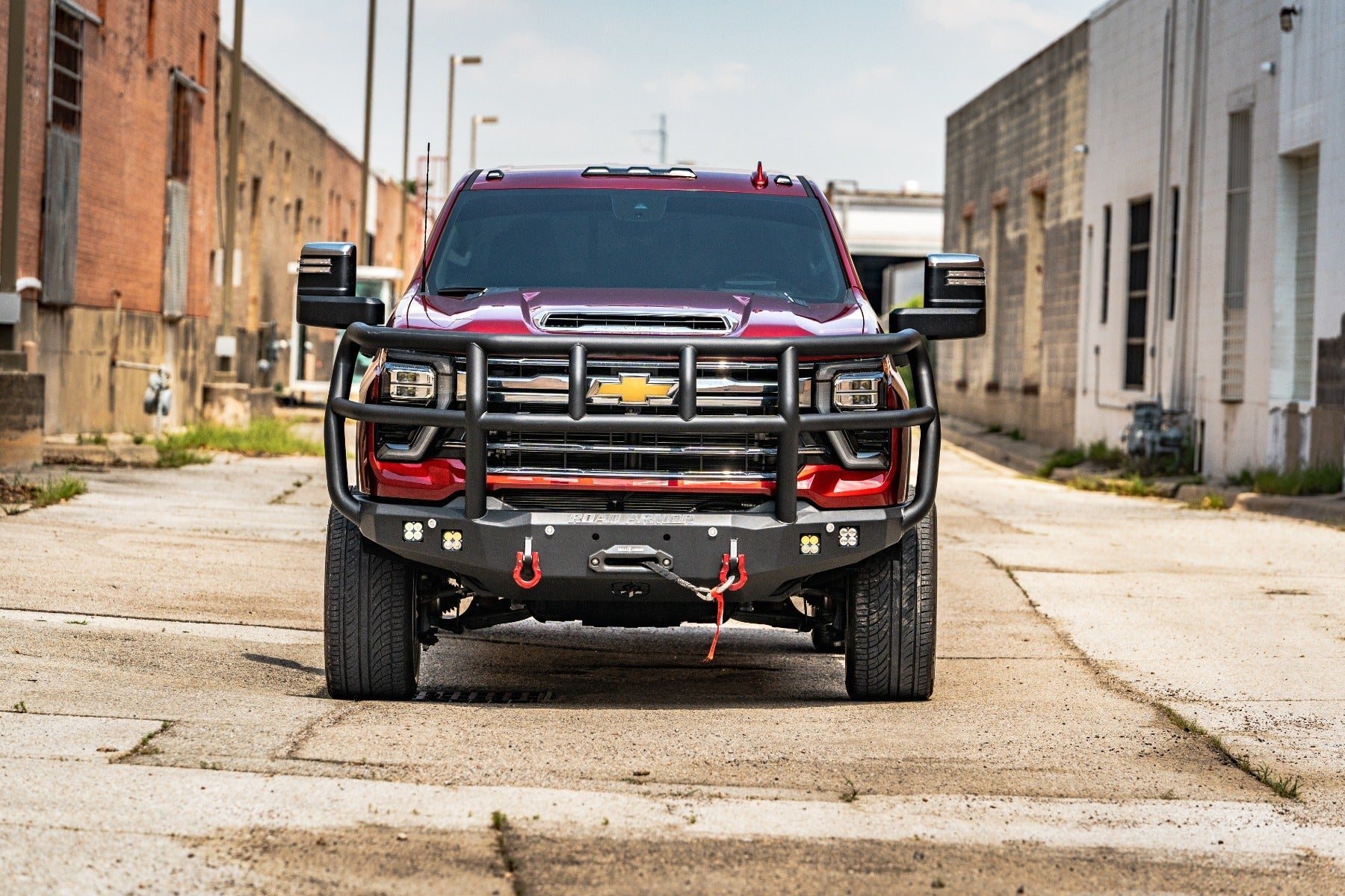 Stealth Front Winch Bumper Titan II Guard - Texture Black 2024-2025 Chevrolet 2500 3500